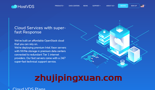 hostvds：OpenStack云服务器，美国/俄罗斯/荷兰/香港/印度，$0.99/月，1G内存/1核/10gSSD/不限流量